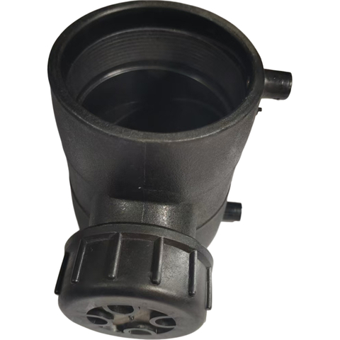 Труба доступа из полиэтилена высокой плотности, осмотр под углом 90 градусов с круглой крышкой, электросварка, дренаж на одном этаже