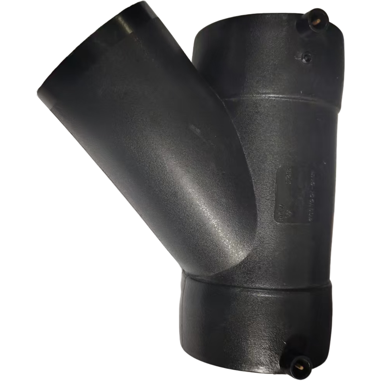 Тройник с Y-образным ответвлением из ПЭВП (45 градусов), дренаж на одном этаже, 50–160 мм