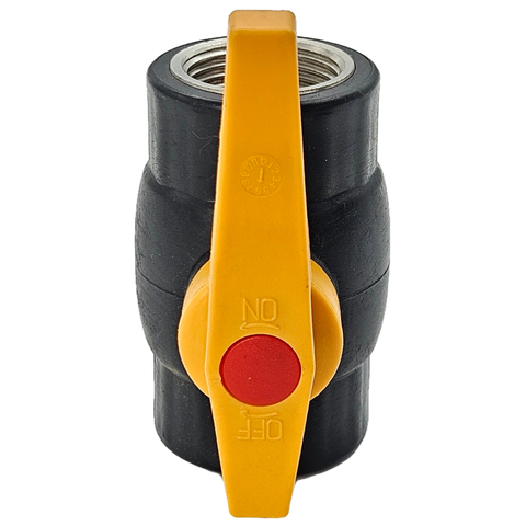 Резьбовой шаровой клапан из ПЭВП с внутренней конструкцией стального сердечника