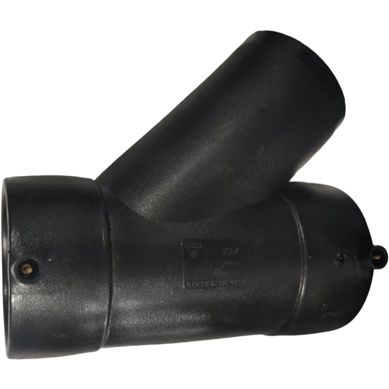 Тройник с Y-образным ответвлением из ПЭВП (45 градусов), дренаж на одном этаже, 50–160 мм